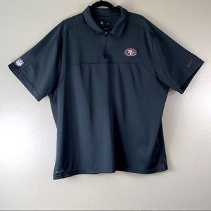 Nike Dri-Fit Dark Gray San Francisco 49ers Coach Style Polo